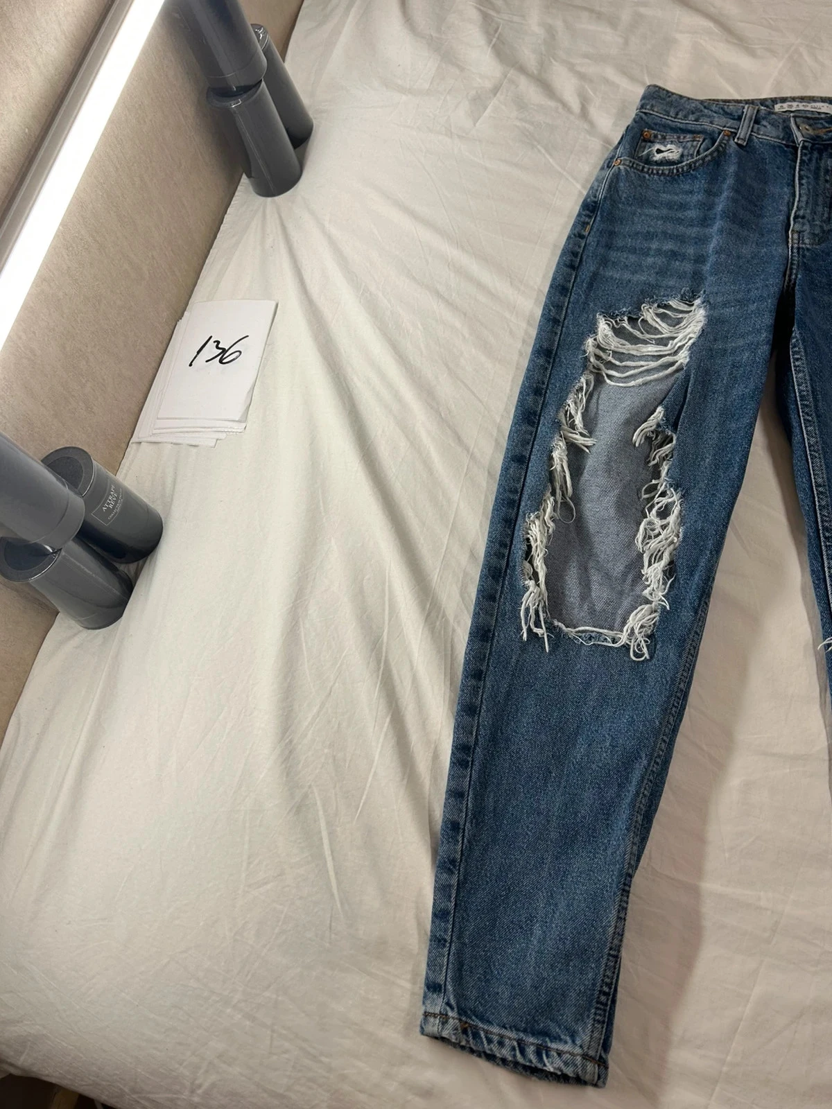 Jeans rasgados de cintura alta vintage Denim Co – photo 3